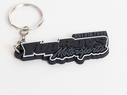 A1005 - YMB Logo Black Rubber Keychain