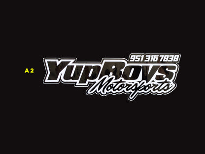 16" Yup Boys Motorsports Sticker