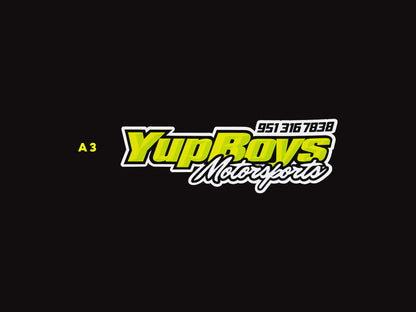 16" Yup Boys Motorsports Sticker