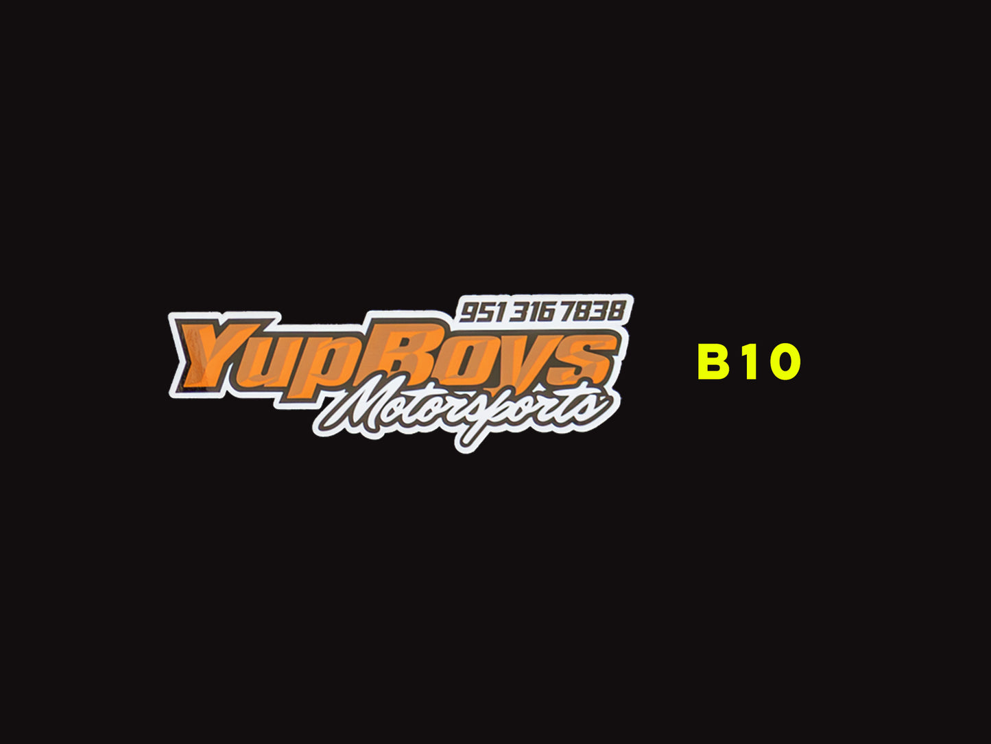 12" Yups Boys Motorsports Sticker