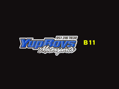 12" Yups Boys Motorsports Sticker