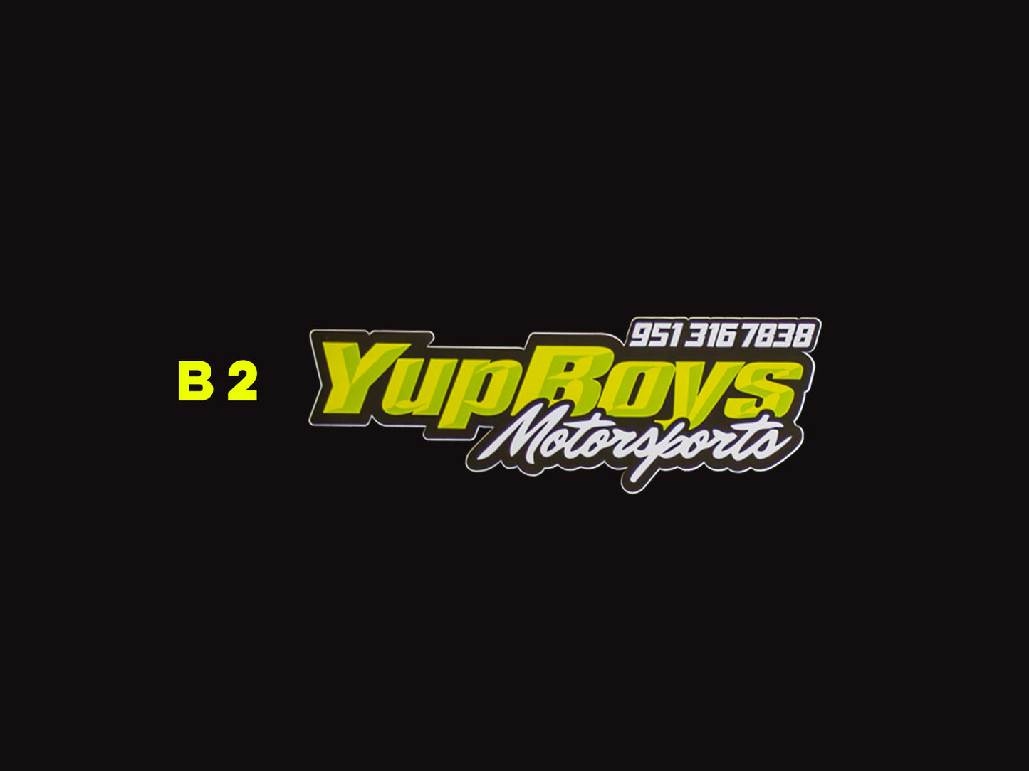 12" Yups Boys Motorsports Sticker