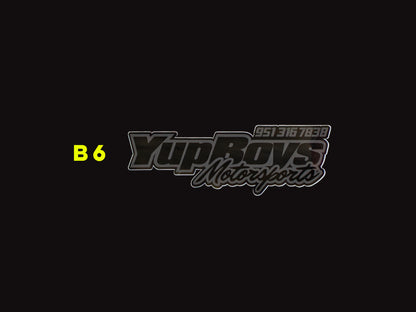 12" Yups Boys Motorsports Sticker