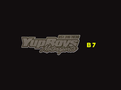 12" Yups Boys Motorsports Sticker