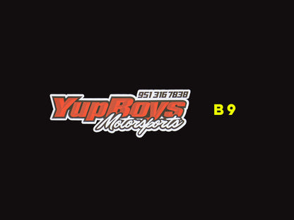 12" Yups Boys Motorsports Sticker