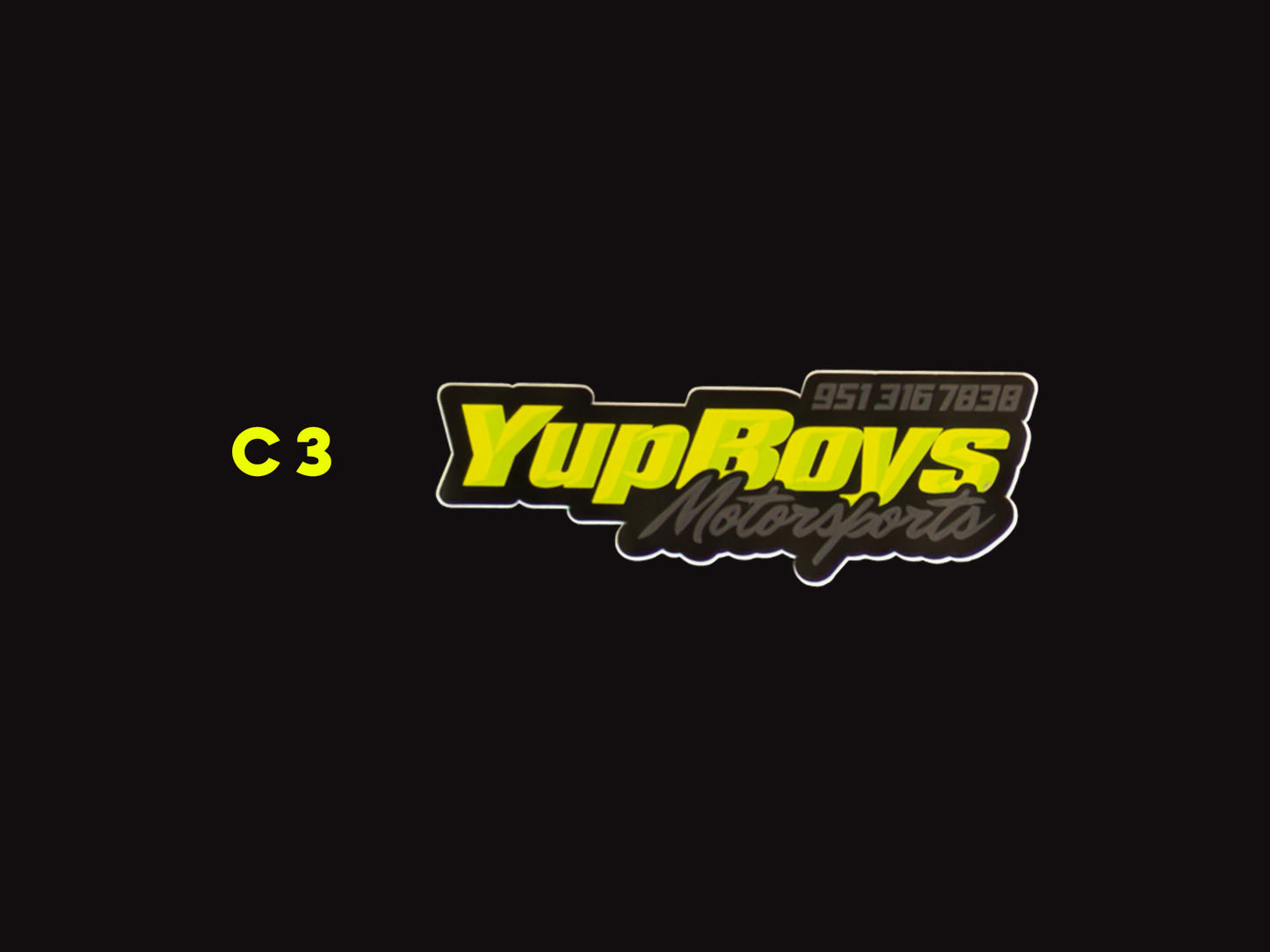 6" Yup Boys Motorsports Sticker