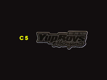 6" Yup Boys Motorsports Sticker