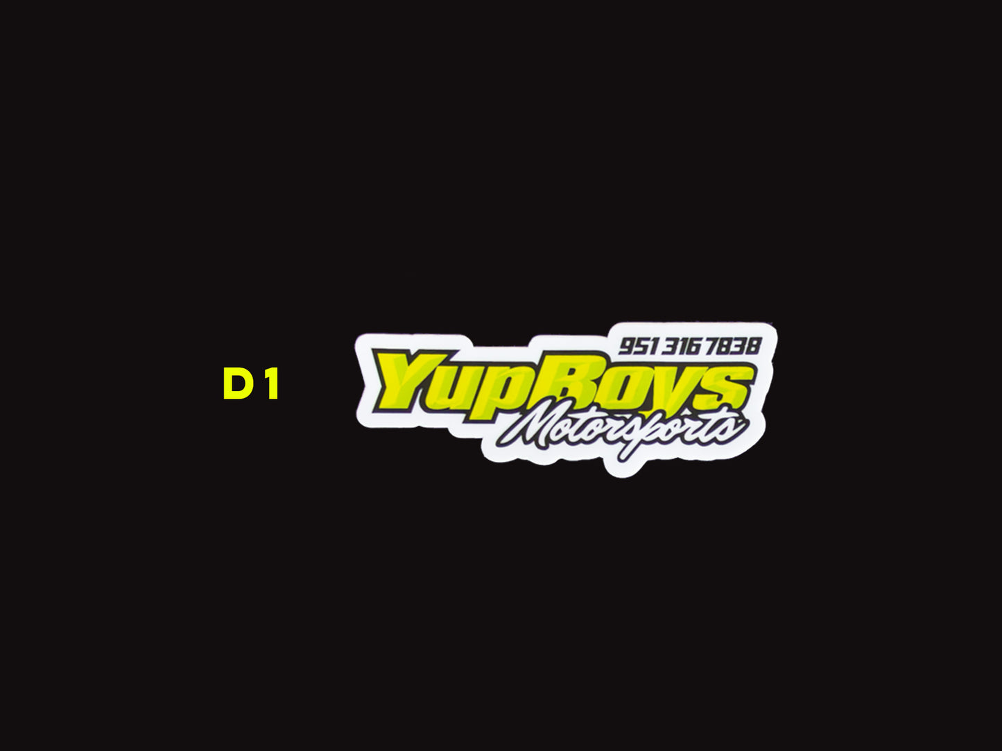 4" Yup Boys Motorsports Sticker