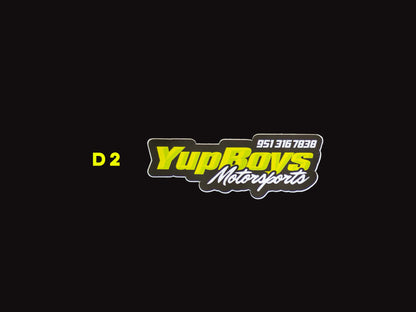 4" Yup Boys Motorsports Sticker