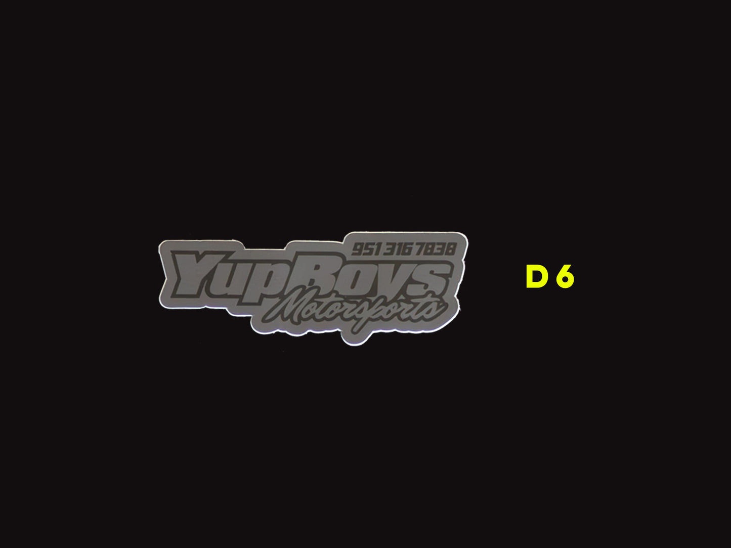 4" Yup Boys Motorsports Sticker