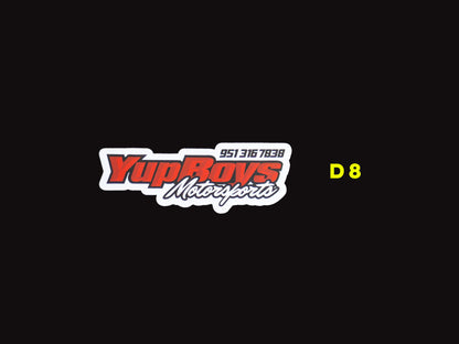 4" Yup Boys Motorsports Sticker