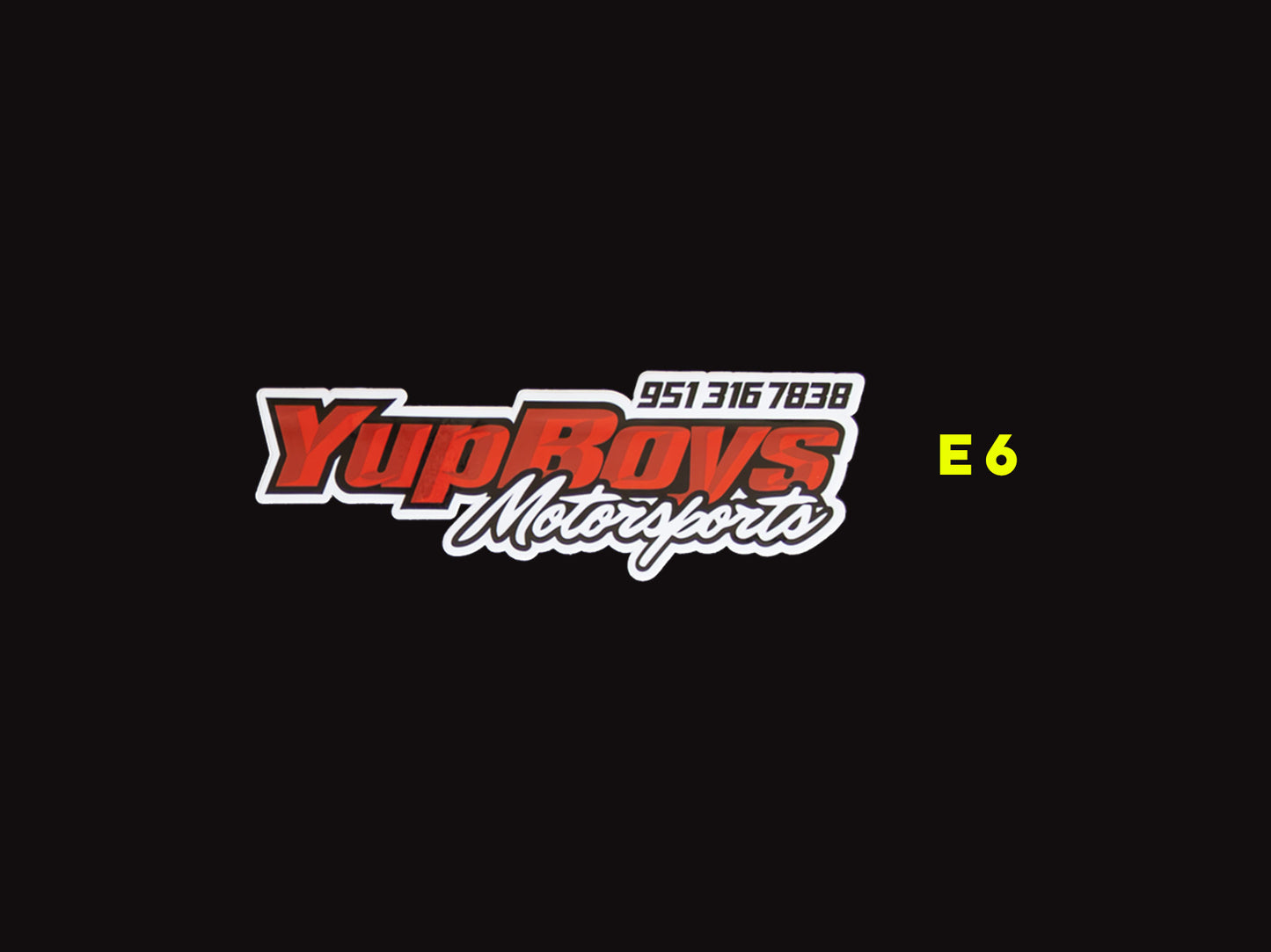 10" Yup Boys Motorsports Sticker